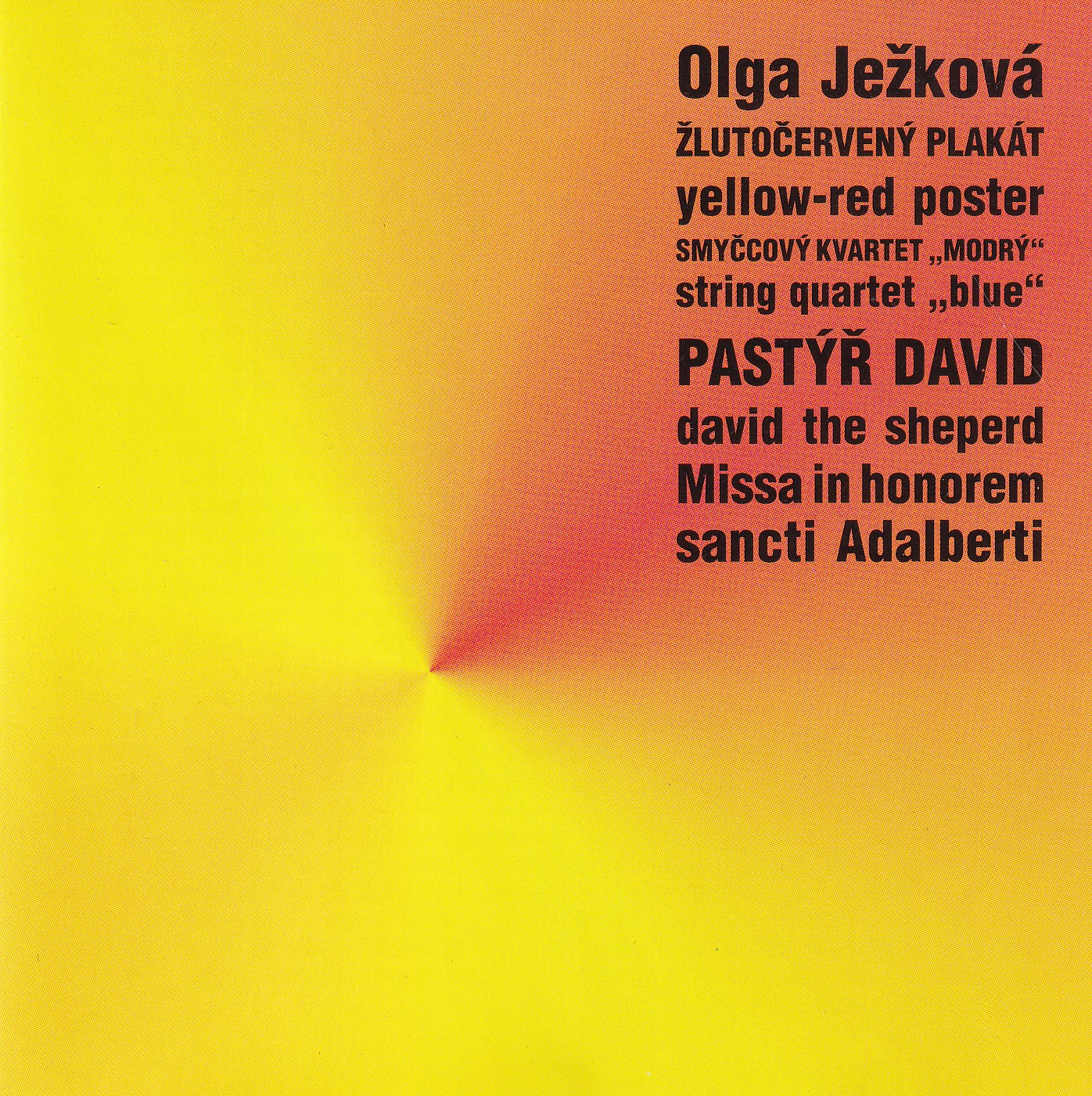 Žlutočervený plakát / Yellow-Red Poster